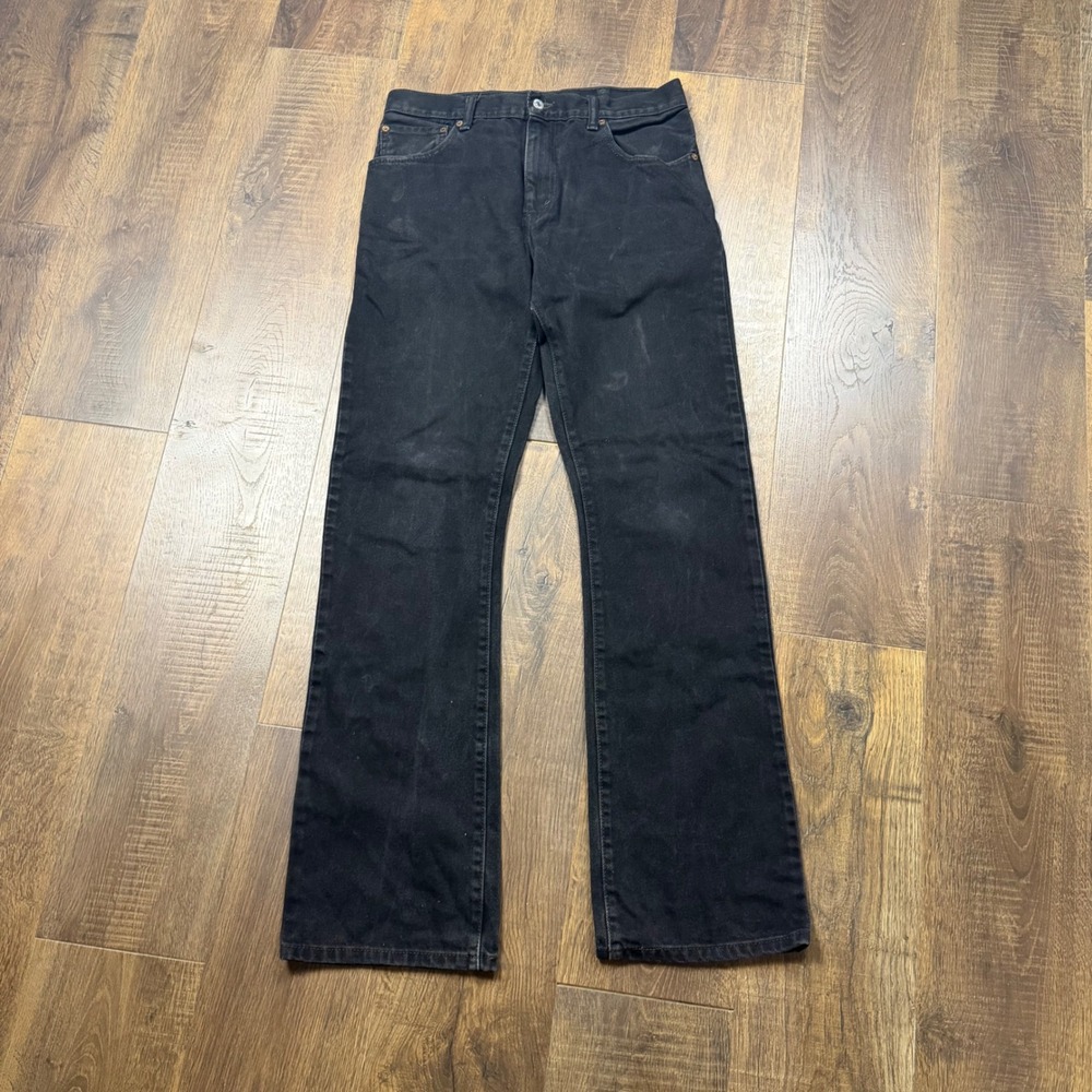 Levi Jeans Mens 33x36 (Fits 32x34) Black Denim 517 Bootcut
